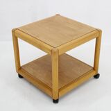 1970s Pair of Beech Armchairs and Coffee Table  by TON, Czechoslovakia