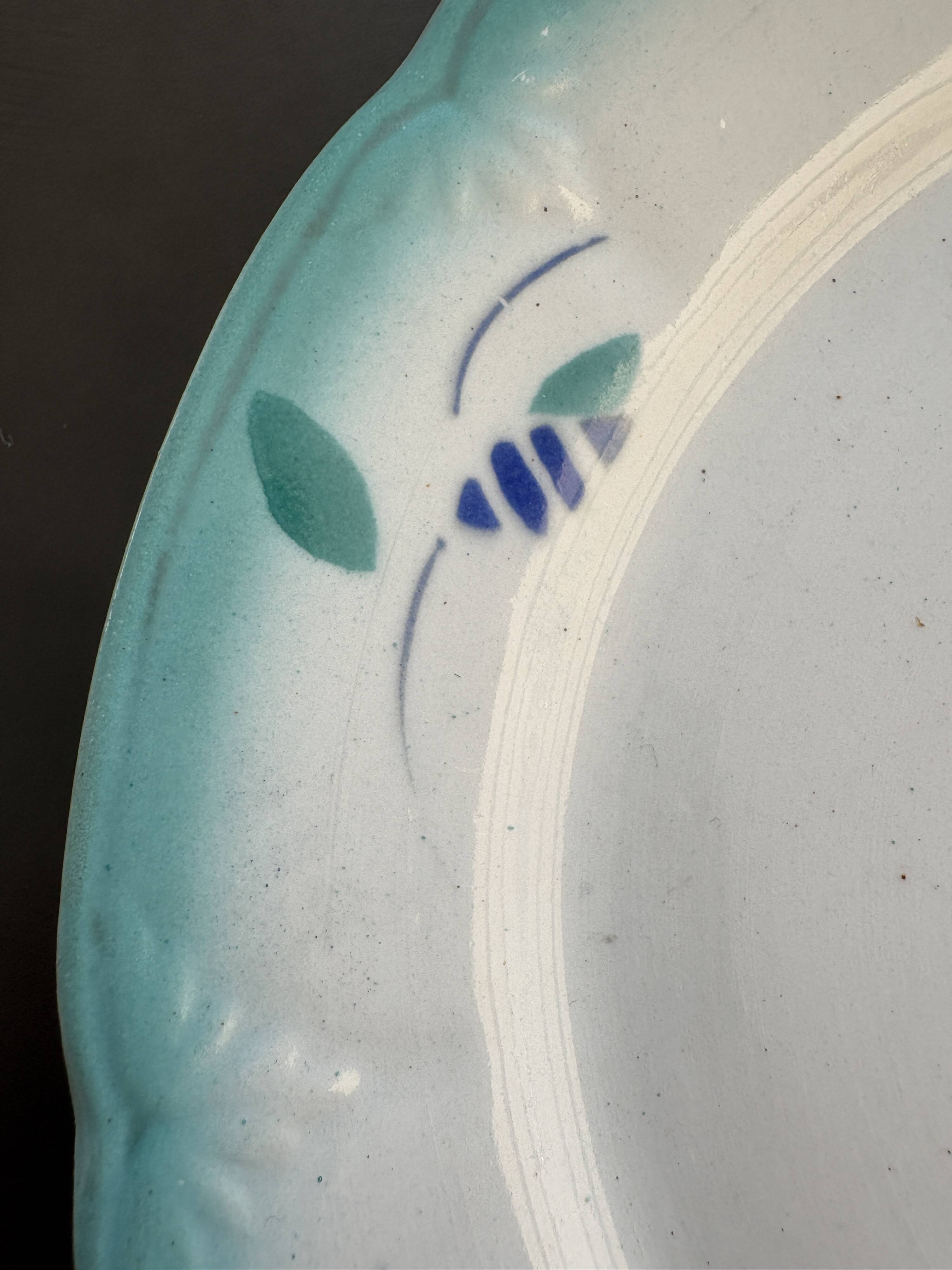 9 dessert plates Digoin & Sarreguemines