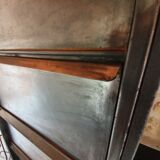 Clamshell cabinet