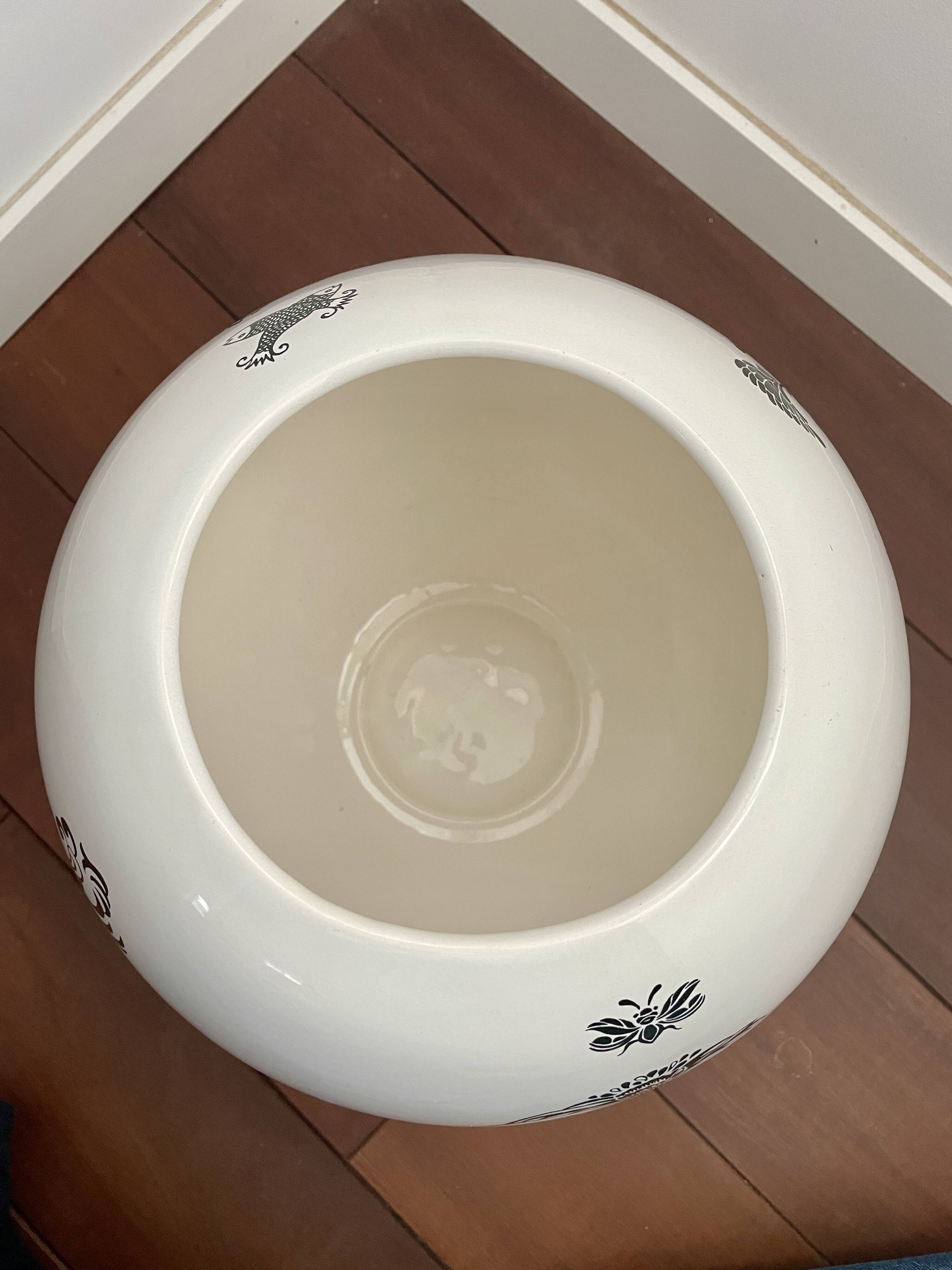 Vintage Molin Charolles Ball Vase 28 cm