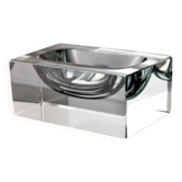 Sommerso ashtray by Seguso, Murano glass, Italy, 1970s