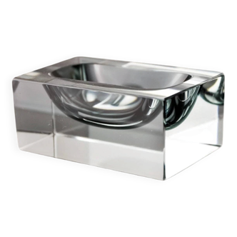 Sommerso ashtray by Seguso, Murano glass, Italy, 1970s