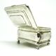 Sugar bowl Eclecticism, silver-plated brass, Poland, 19th century