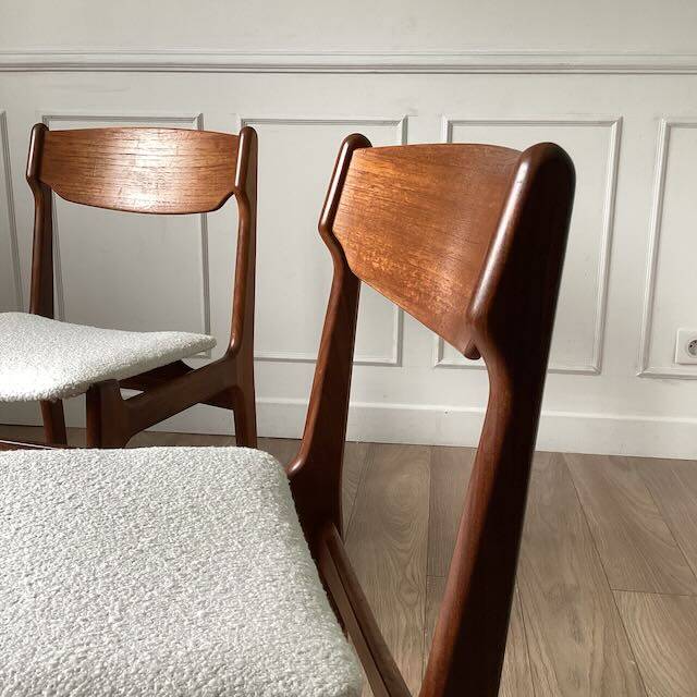 Pair of teak chairs by Erik Buck