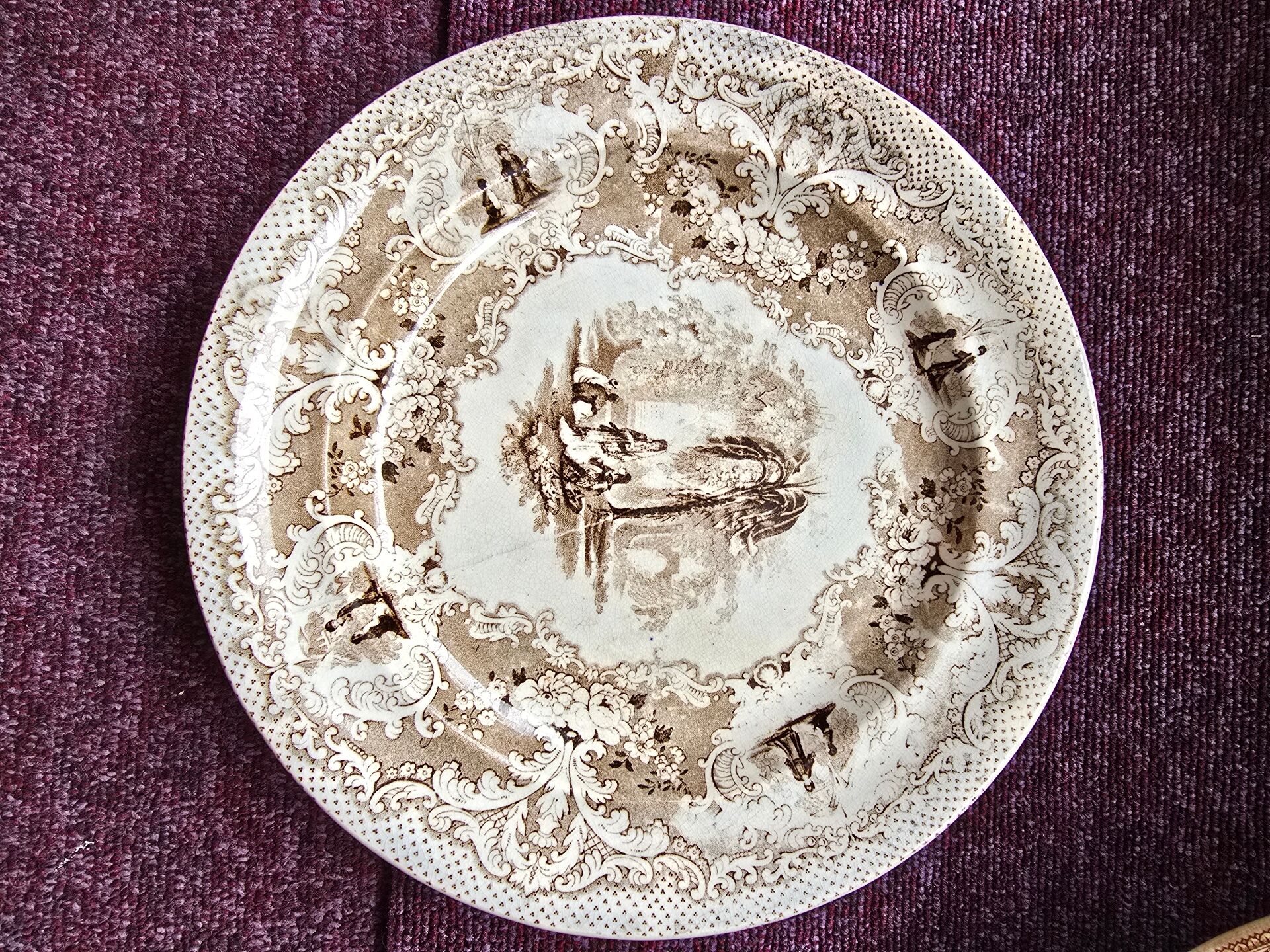 2 assiettes orientalistes XIXe siècle