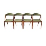 Ensemble de quatre chaises en palissandre, design danois, années 70, designer : Kai Kristiansen
