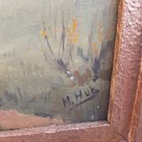 M.Hue - oil on cardboard