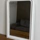 Miroir louis philippe at the end of the 19th century. 80x56. white.