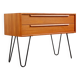 Commode en teck vintage Buffet mcm hairpins années 60 années 70
