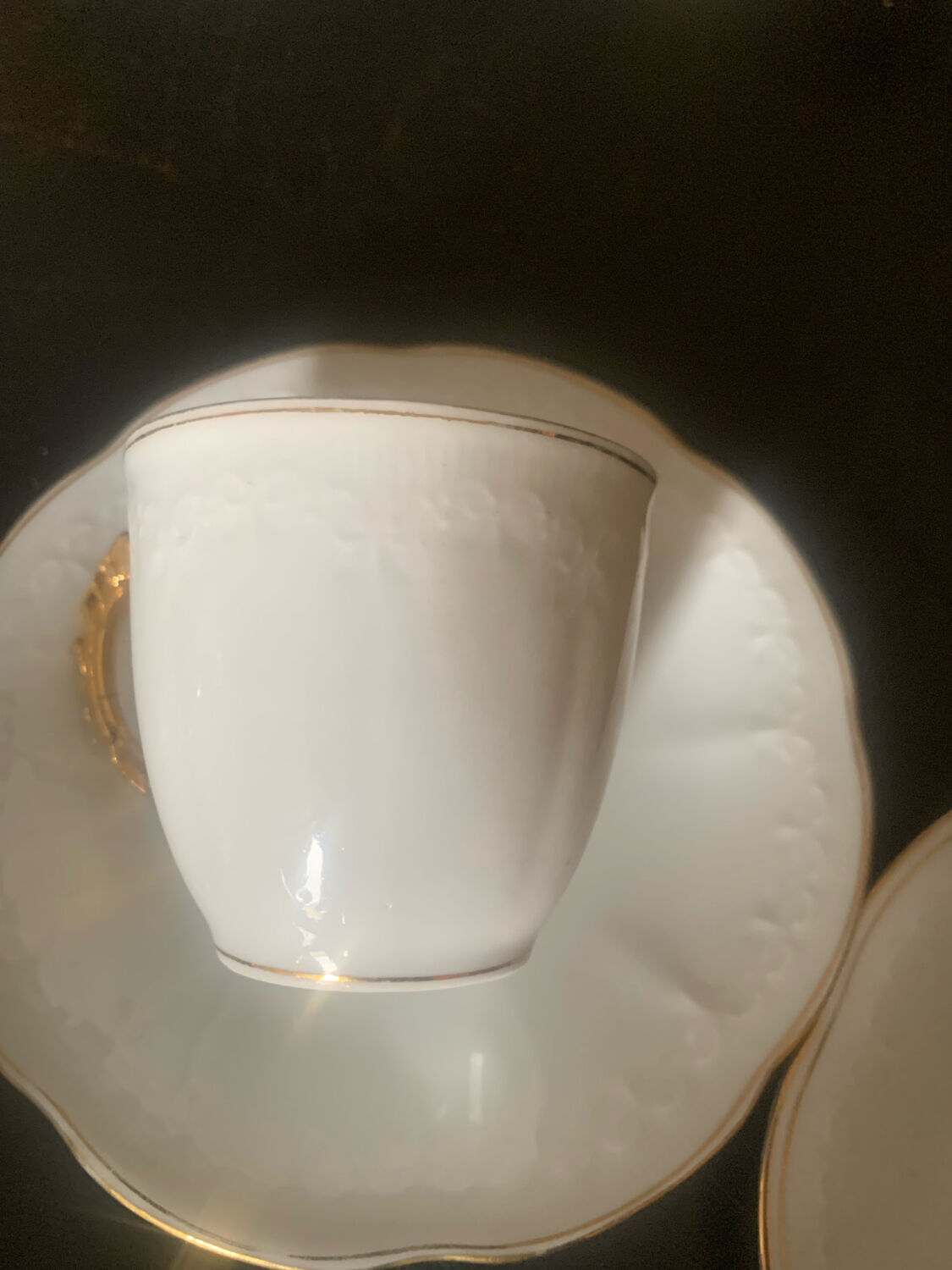Set of 6 coffee cups and saucers