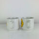 2 porcelain cups Tognana Italy seventies, flowers