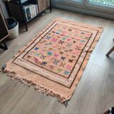 Bohemian beige Moroccan rug
