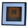 Tableau Vintage Art Optique - Victor Vasarely - Frame 40x40cm