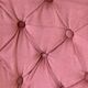 Pink velvet padded toad chair