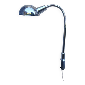 Lampe d'atelier flexible chromée