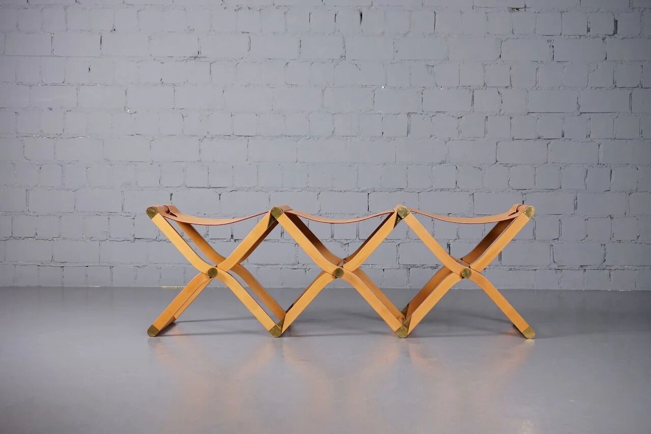 Pippa folding bench by Rena Dumas for Hermès Paris