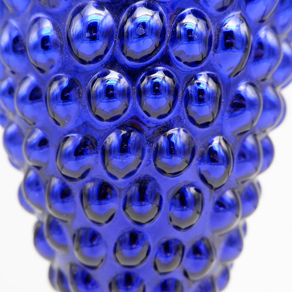 Suspension mercure bleu cobalt grappe de raisins en forme de fruits kugel à suspendre