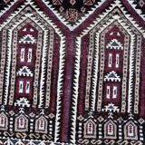 Tapis de prière vintage afghan Baluch fait main en laine – 95 x 142 cm