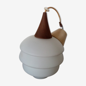 Lustre opaline scandinave vintage