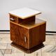 Ensemble de deux tables de nuit Art Déco, par Jindřich Halabala, années 1940, Tchécoslovaquie.