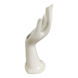 Vase soliflore hand white ring