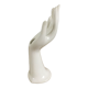 Vase soliflore main baguier blanche