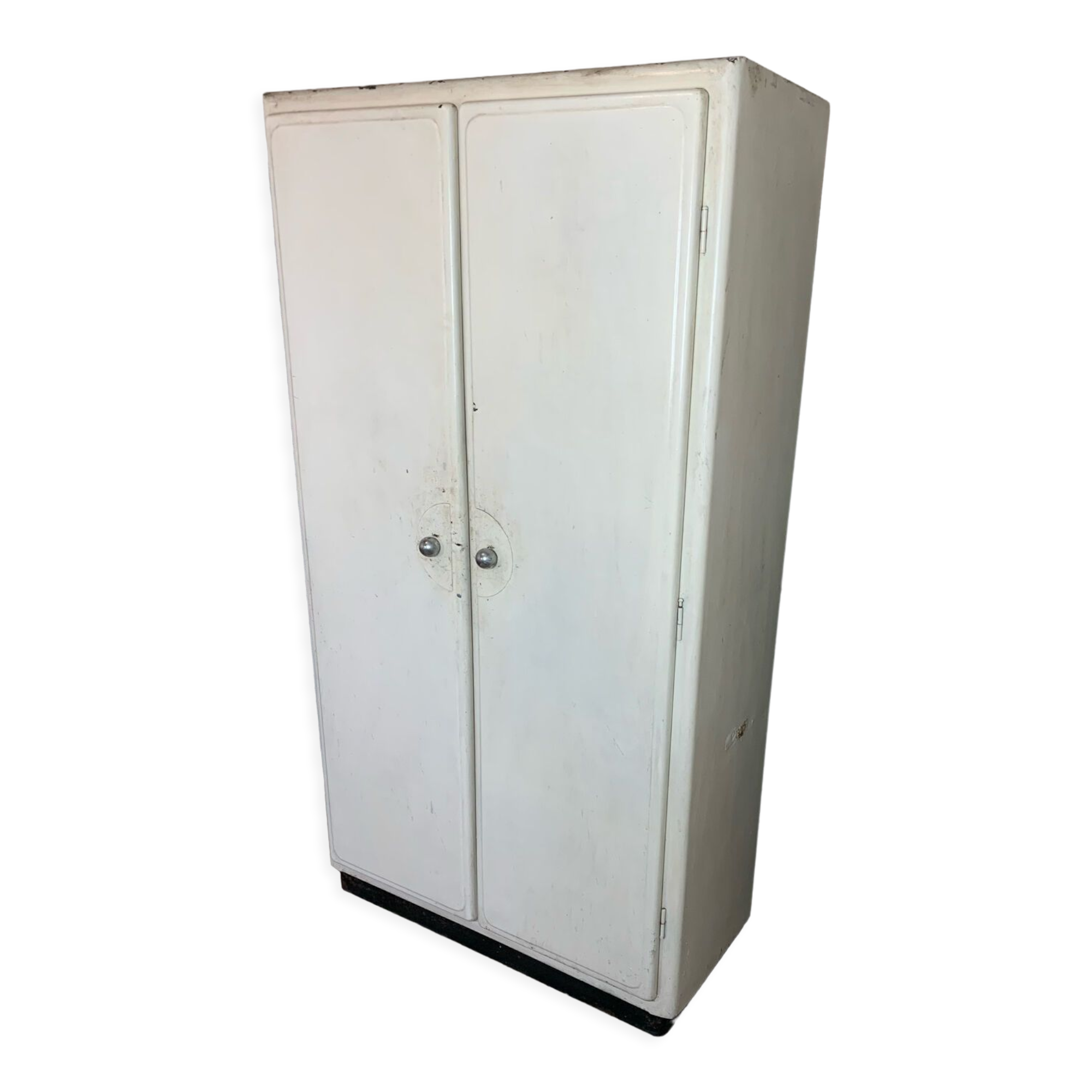 Vintage industrial style metal cabinet