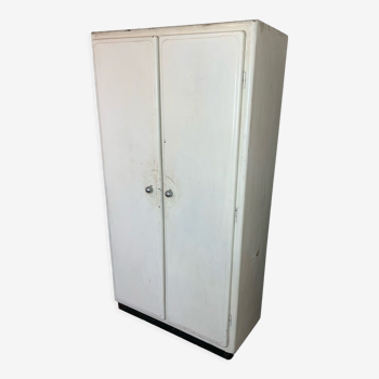 Vintage industrial style metal cabinet
