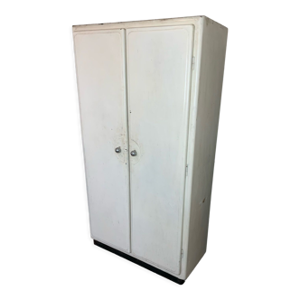 Vintage industrial style metal cabinet