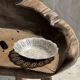 Small vintage silver-plated metal tray with openwork floral patterns D20 H3