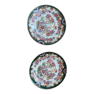 2 Sarreguemines porcelain plates