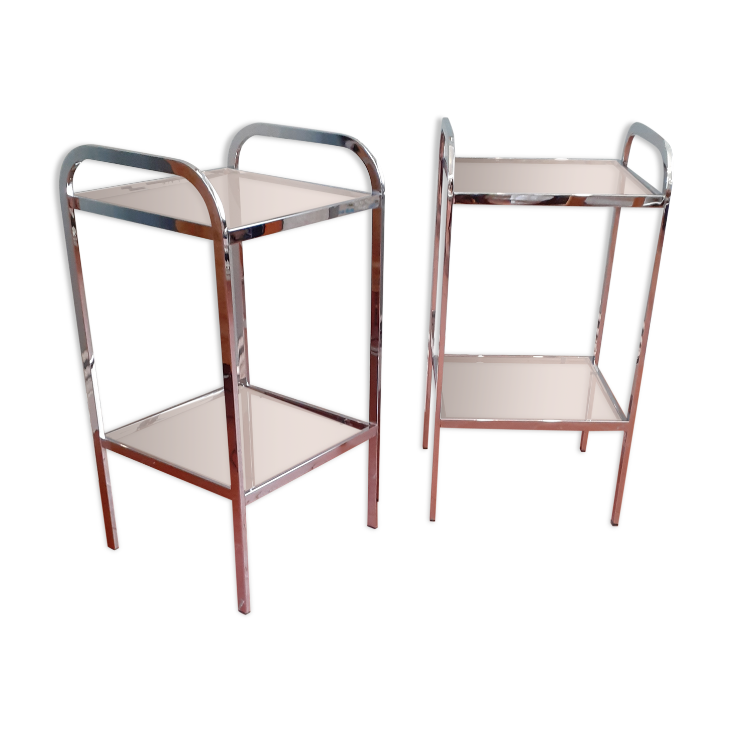 Pair of vintage 70s side table