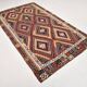 Mid Century Modern Turkish Kilim Rug, 157x265 Cm