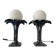 Pair of palm tree lamps in Italian ceramic from the 1970s.