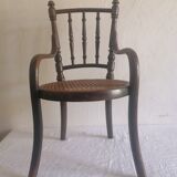 Ancien fauteuil d'enfant en bois courbé Fischel
