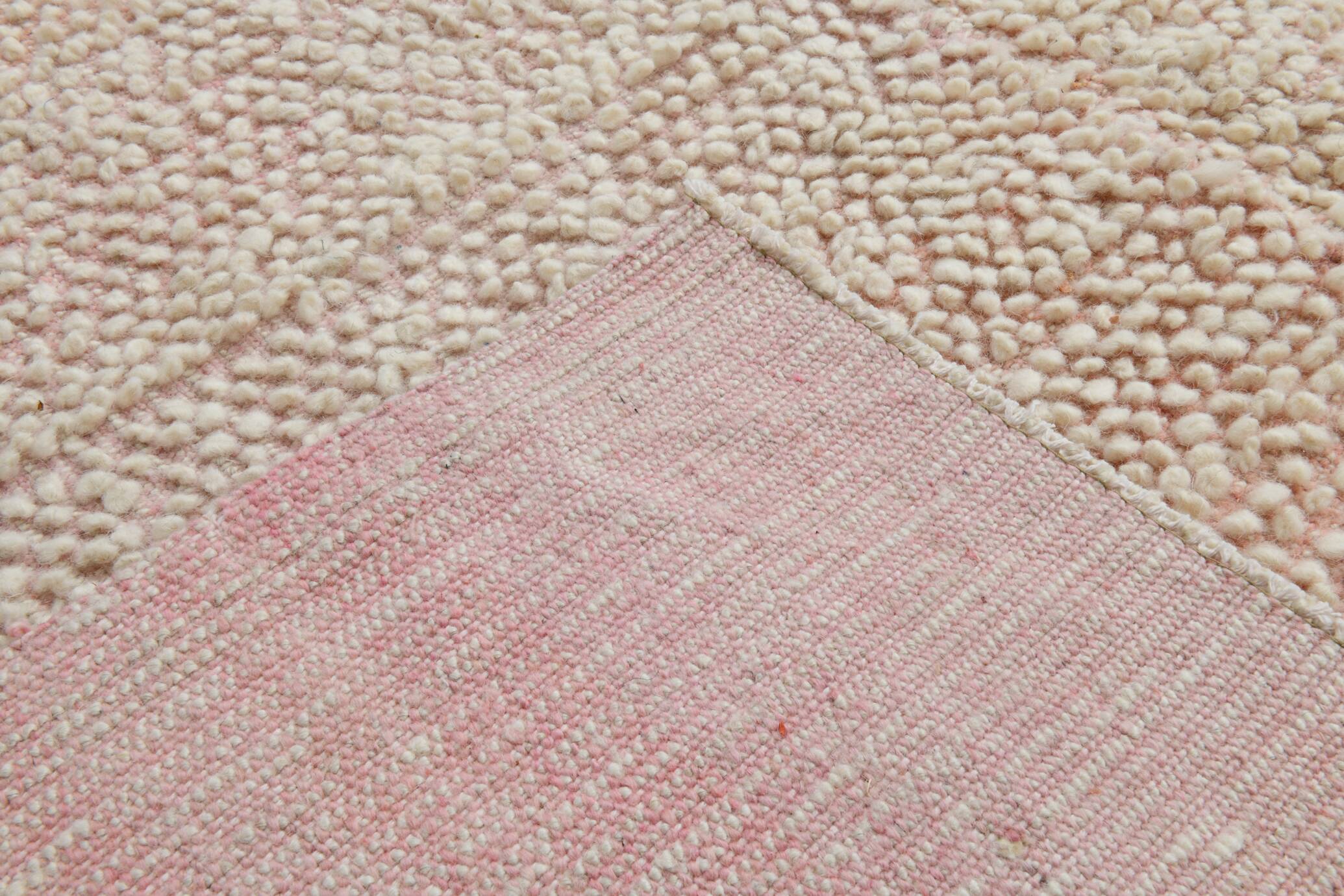 9x11 Pale Pink Large Kilim Rug, 265x329Cm