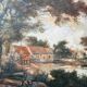 Tableau : Huile sur toile - paysage animé