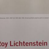 Large Roy Lichtenstein Exhibition Poster - Girl with Ball - Museum of Modern Art (MoMA) New Yo
