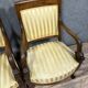 Pair of Empire period mahogany dolphin armchairs