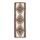 3x9 Brown Cream Turkish Kilim Runner Rug