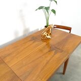 Table de salle à manger extensible design vintage Halabala