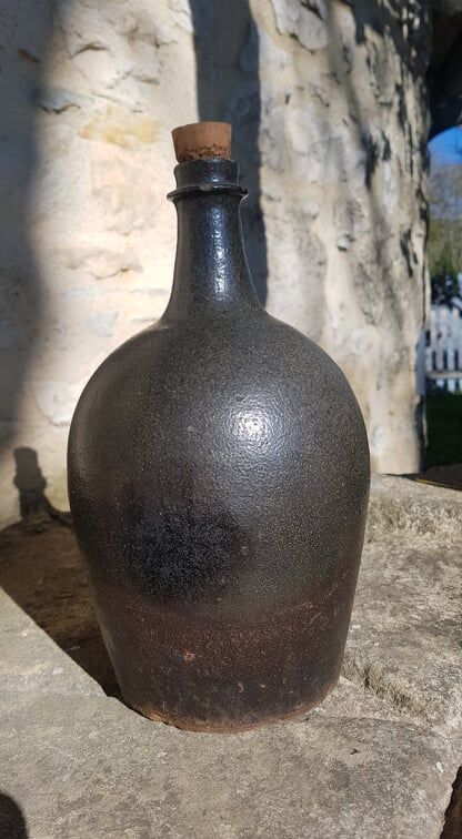 Pyrite sandstone bottle