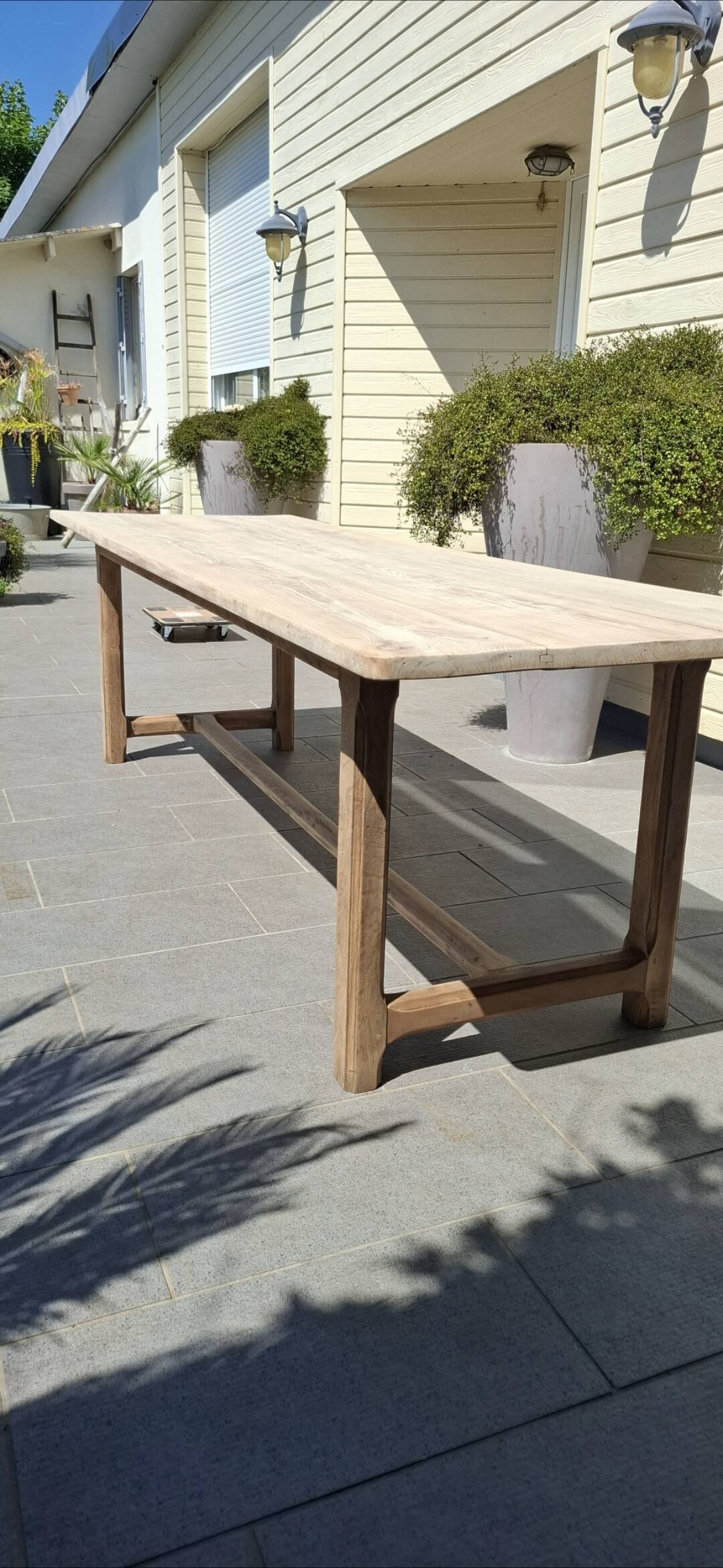 Large renovated old farmhouse table