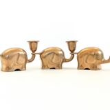Elephant Parade Candle Holder | Brass | 1960s