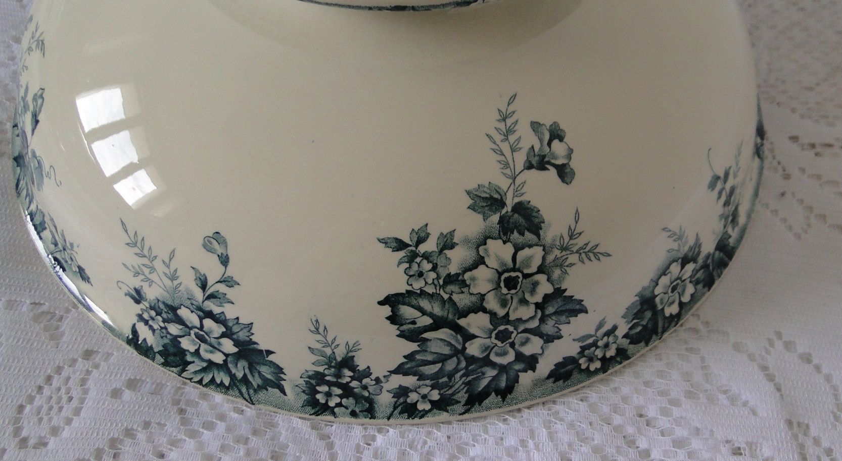 Hollow dish salad bowl iron earth st amand hamage model marie louise