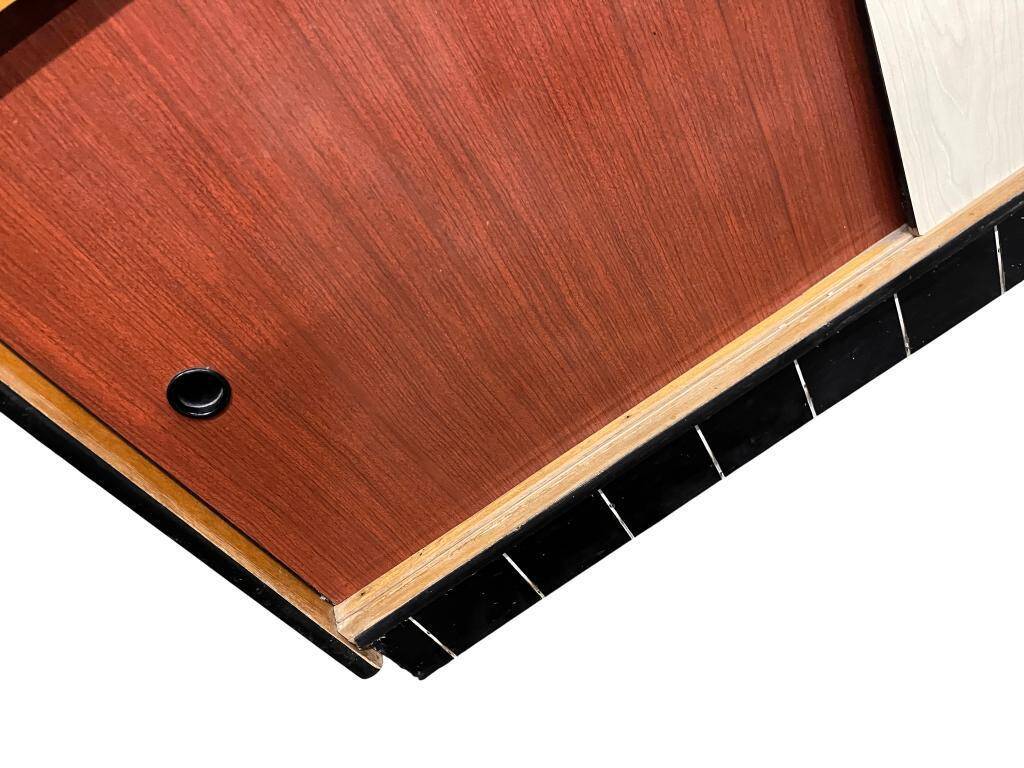 Vintage kewlox cabinet with sliding doors from the 1970s