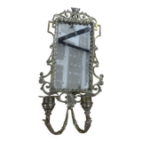 Napoleon III wall mirror with 2 bronze holders