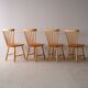Suite de 4 chaises de Carl Malmsten "Lilac Aland"