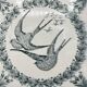 Cast iron trivet – swallow decoration – Longwy pottery