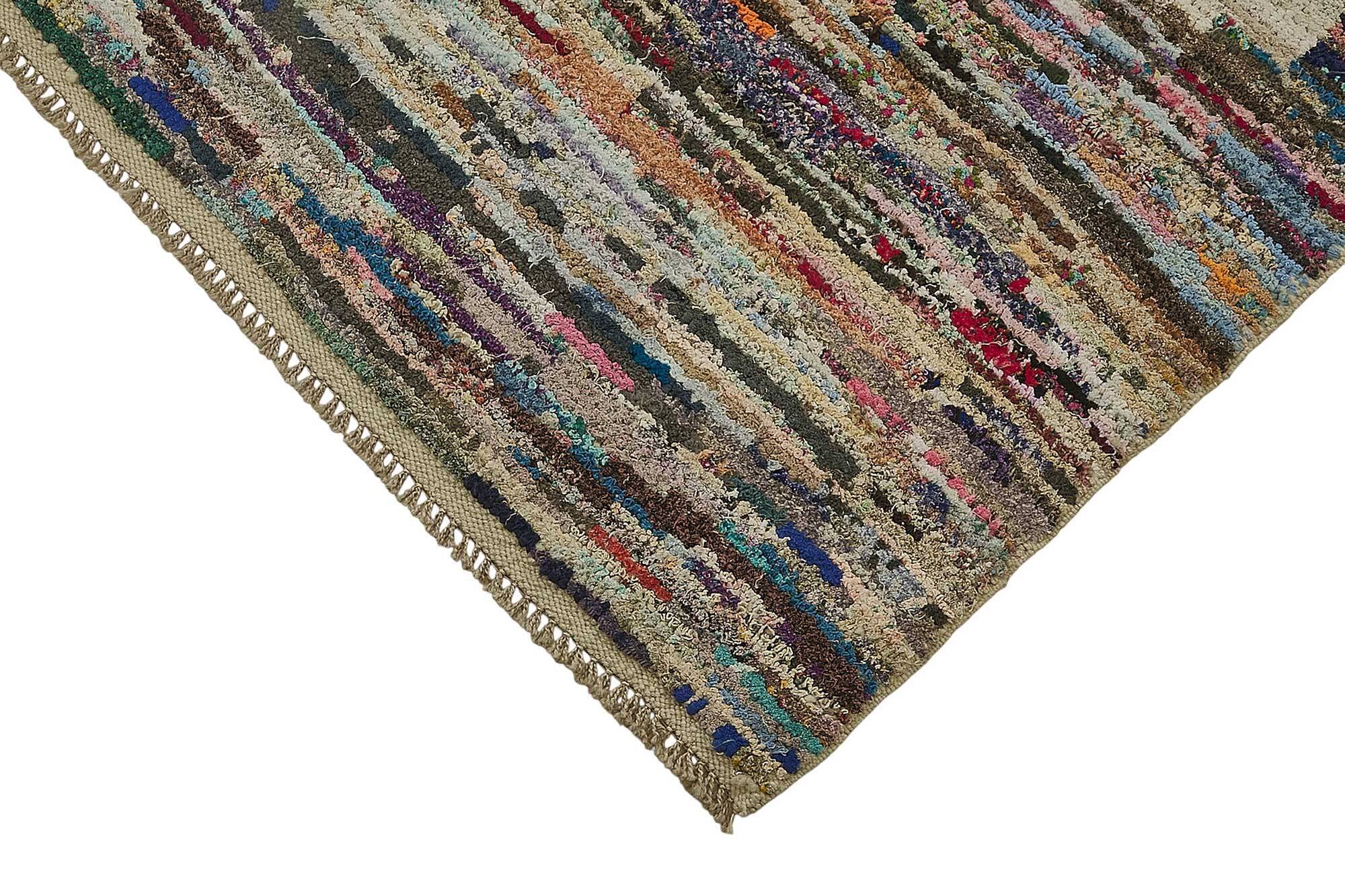 Handwoven Turkish Recycled Boho Rug 210 cm x 322 cm
